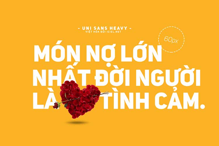 Bộ font chữ Uni Sans Việt hóa