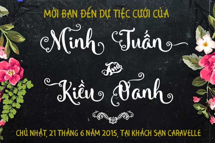 Font chữ script Angely Việt hóa