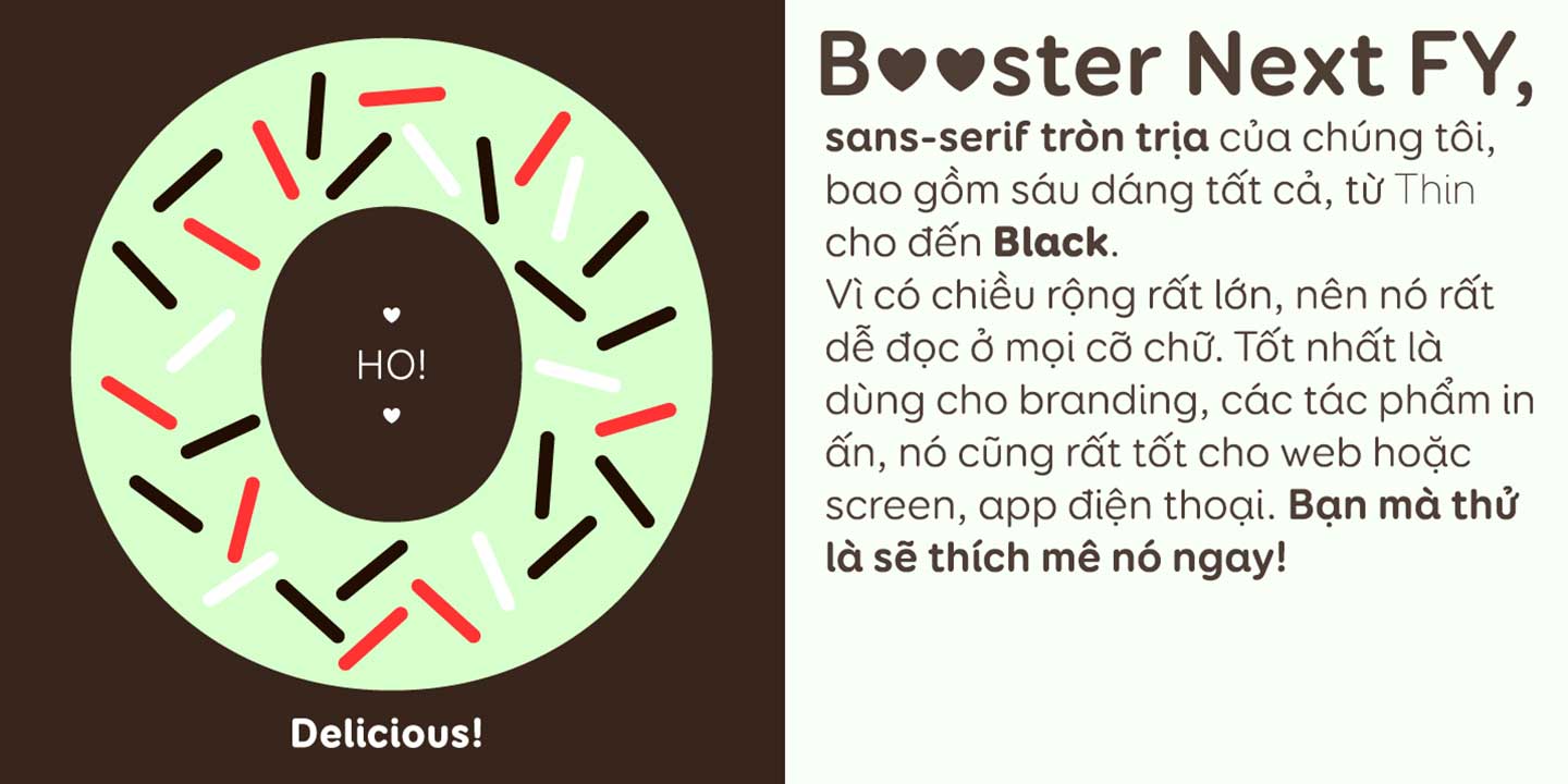 Font chữ Sans serif Booster Next FY Việt hóa