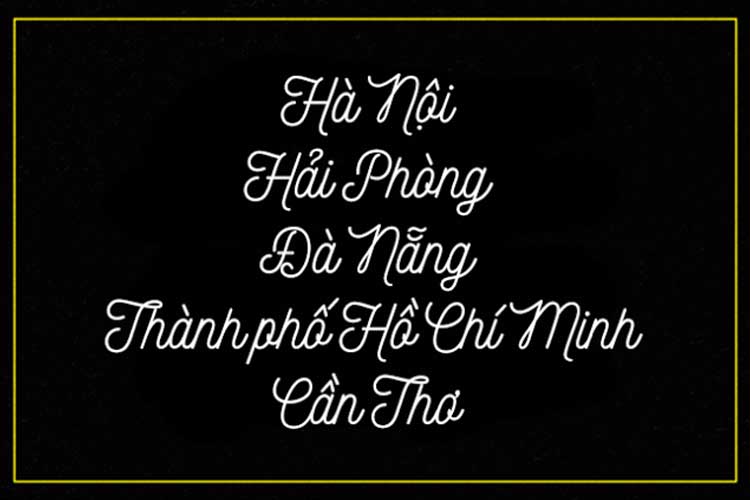 Font chữ script Nickainley Việt hóa