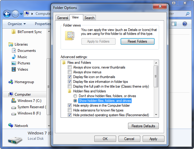 Thủ thuật ẩn thư mục và tập tin trên WIndows. Linux, Mac OS