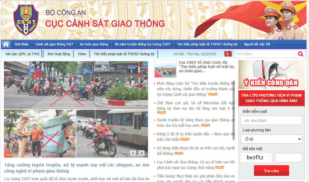 Cập nhật cách tra cứu phạt nguội xe máy, ô tô online mới nhất 2025