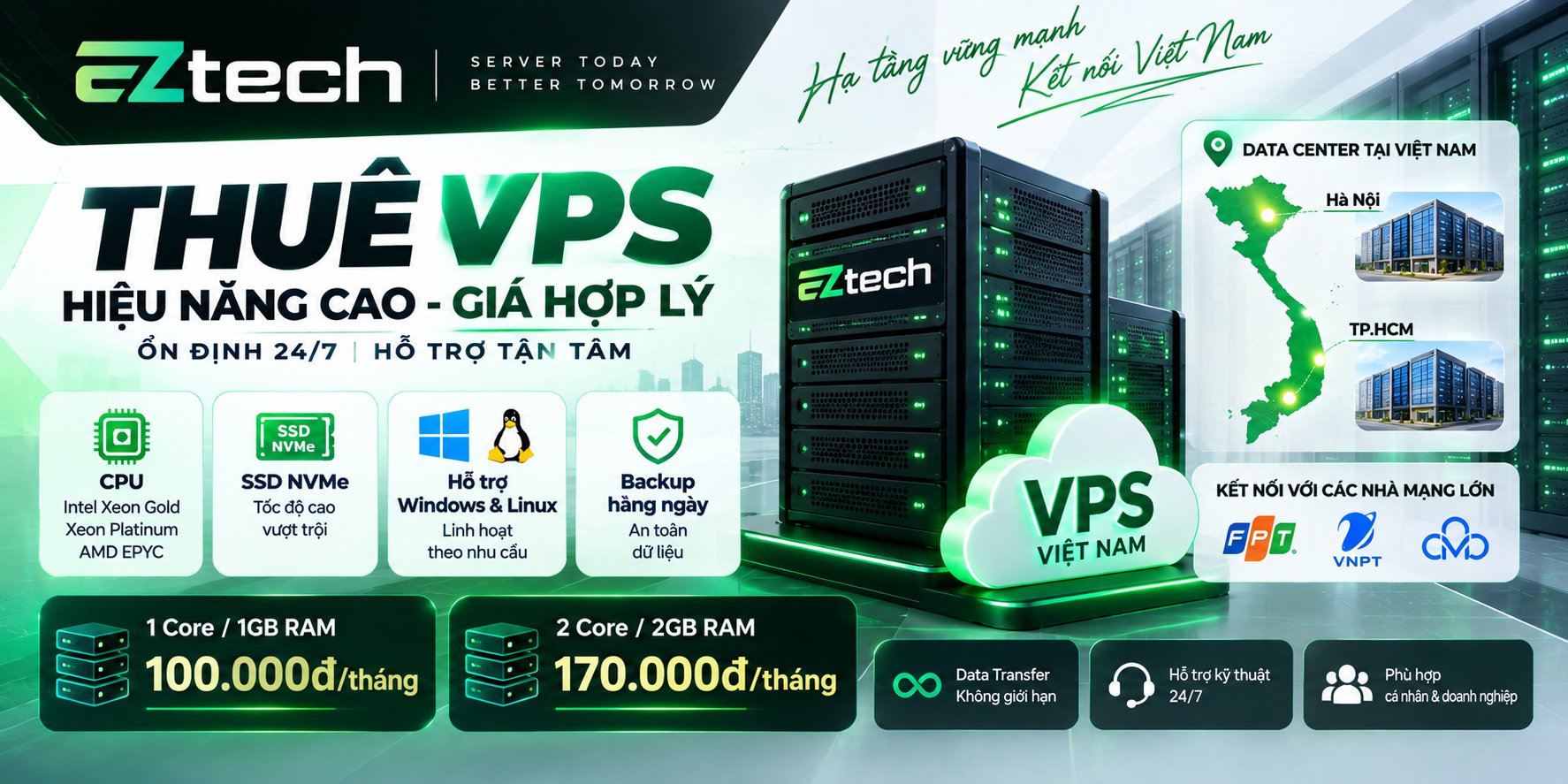 Top 12 Dịch Vụ VPS Việt Nam Giá Rẻ Đáng Tham Khảo Hiện Nay