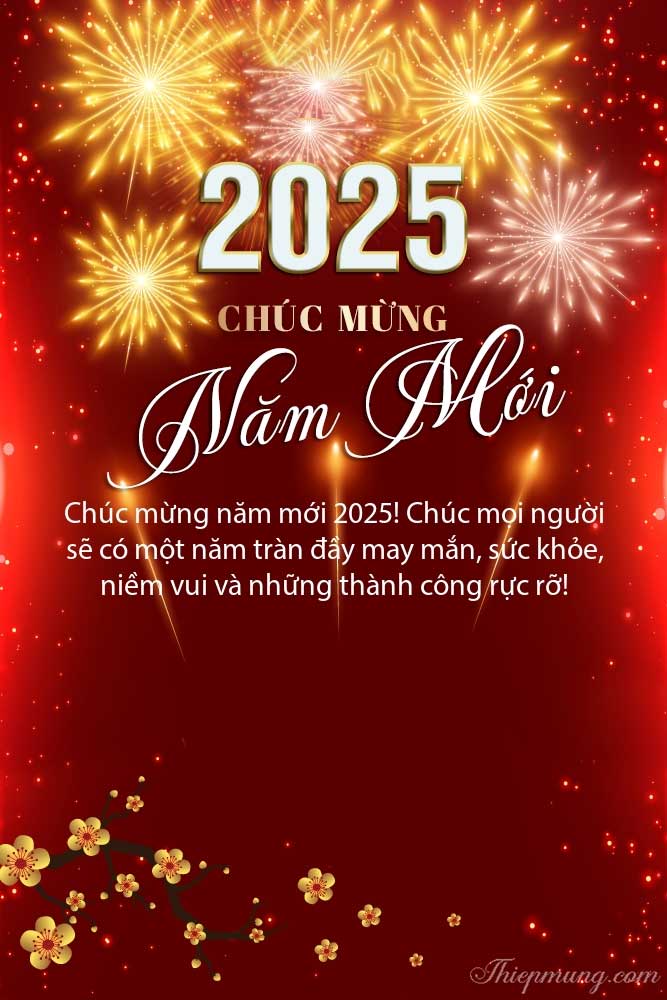 99+ Mẫu thiệp chúc tết, chúc mừng năm mới 2025 ấn tượng