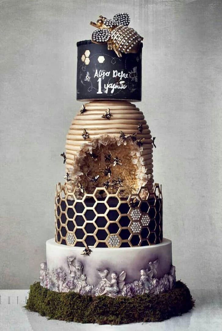 Bánh sinh nhật họa hình động vật, bánh sinh nhật hình con ong