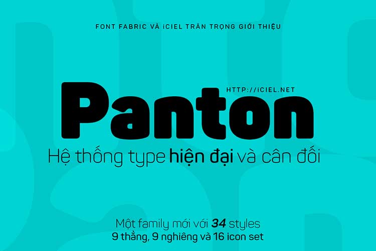 Font chữ sans serif Panton Việt hóa