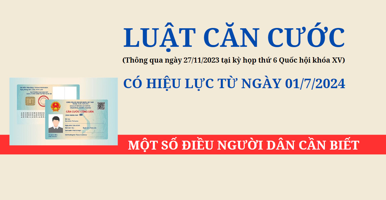 Đăng kí làm thẻ căn cước công dân cho trẻ dưới 14 tuổi