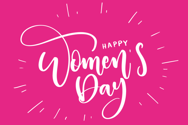 Hình ảnh bộ chữ Happy Womens Day PNG đẹp miễn phí