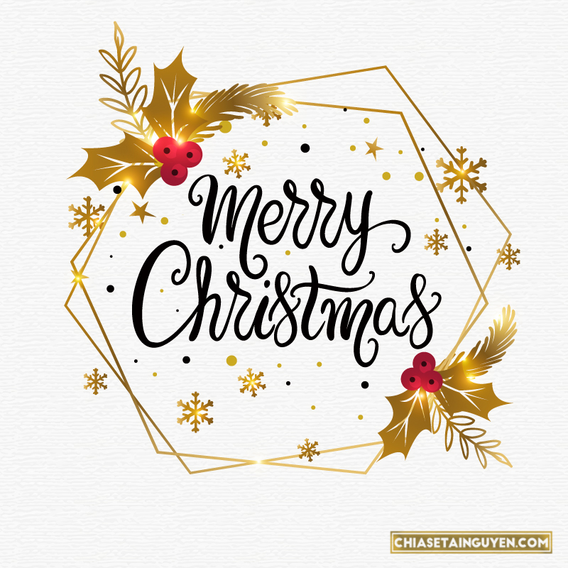 Vector giáng sinh FREE - Tải vector chữ Merry Christmas đẹp nhất