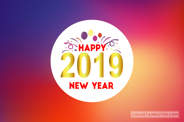Tải vector chúc mừng năm mới 2019 - Vector tết 2019 Free