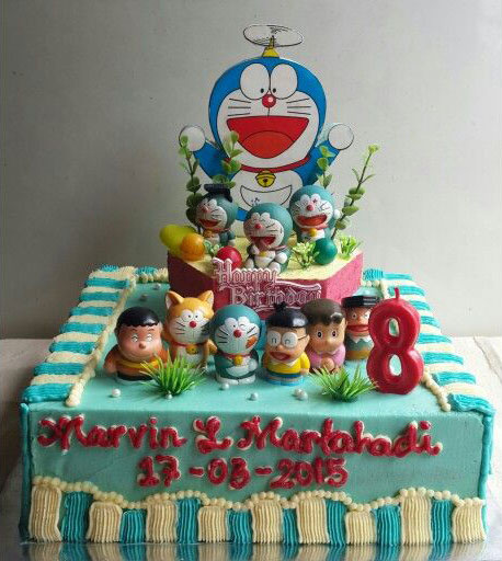 Tuyển chọn 15 mẫu bánh sinh nhật mèo máy Doraemon độc đáo lại dễ thực hiện