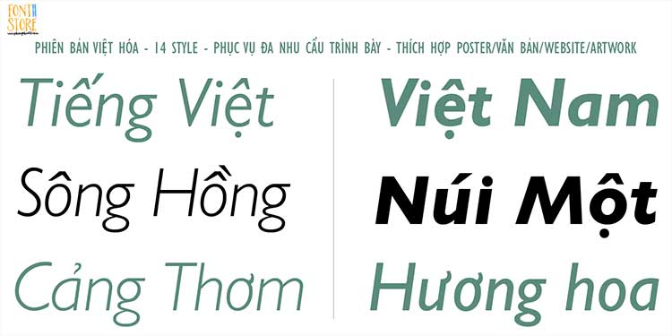Font chữ nổi tiếng của người Mỹ Gill Sans MT Pro Việt hóa