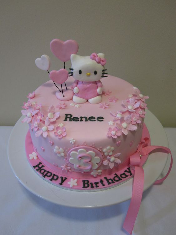 Tuyển chọn 20 mẫu bánh sinh nhật Hello Kitty dễ thương dành cho bé gái