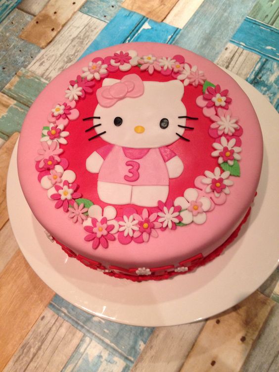 Tuyển chọn 20 mẫu bánh sinh nhật Hello Kitty dễ thương dành cho bé gái