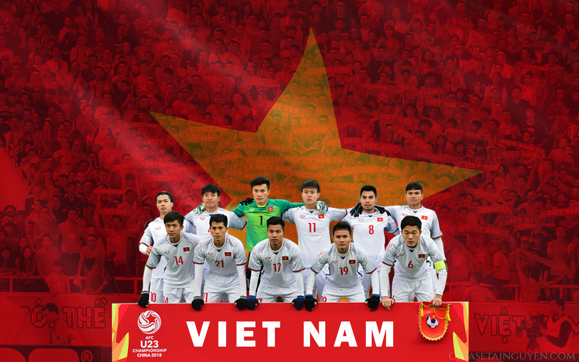 Bộ hình nền desktop đặc biệt cổ vũ u23 Việt Nam