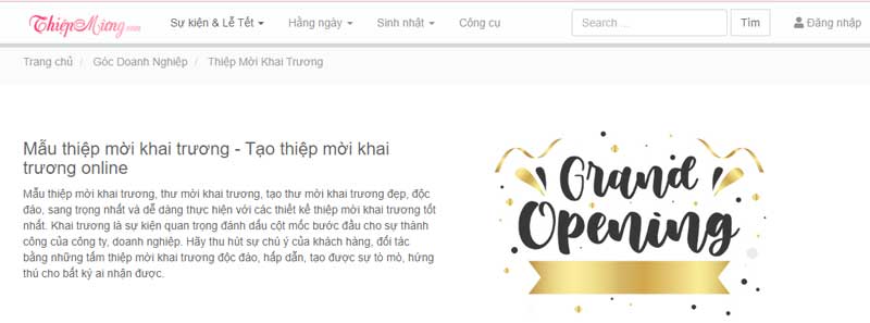 Cách tạo thư mời khai trương online, miễn phí và đơn giản