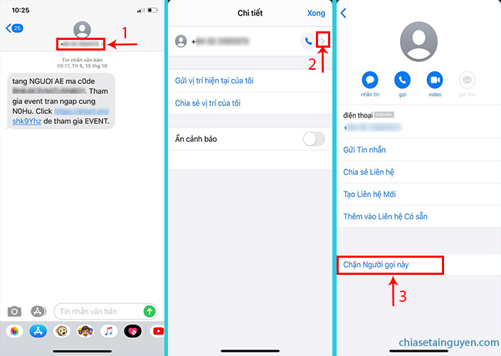 Cách chặn tin nhắn rác trên Iphone - Chặn tin quảng cáo trên iMessage 