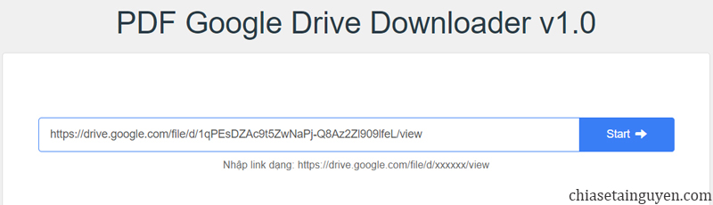 Cách tải file PDF không cho tải trên Google Drive miễn phí với Urlgd
