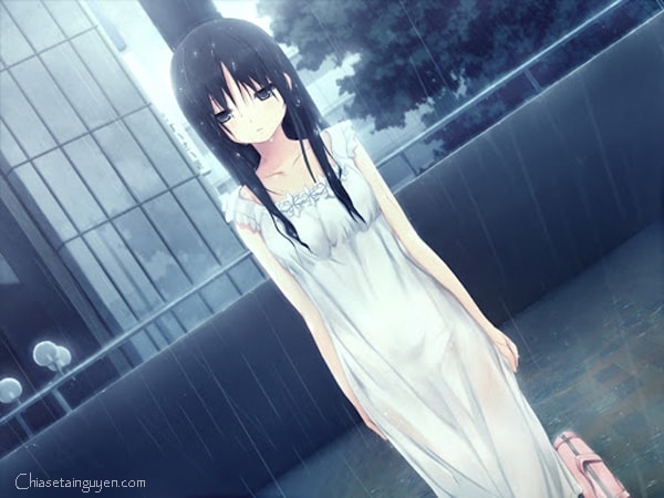 Hình ảnh anime mưa buồn