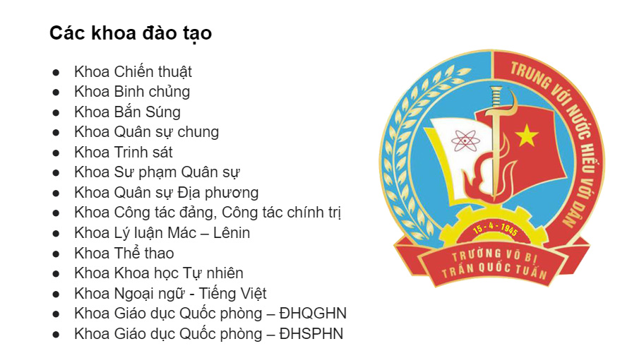 Tổng hợp các trường khối ngành quân đội dành cho các sĩ tử 2k6 (Phần 2)