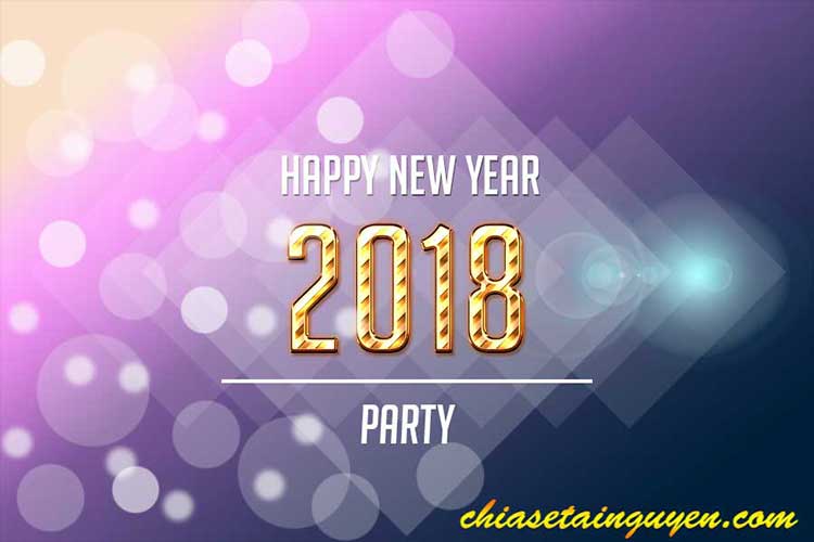 Chia sẻ file PSD bộ thiệp Happy New Year 2018