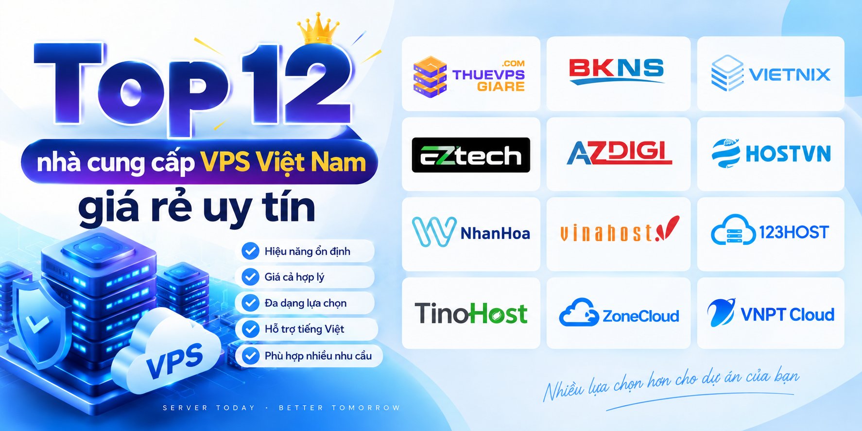 Top 12 Dịch Vụ VPS Việt Nam Giá Rẻ Đáng Tham Khảo Hiện Nay