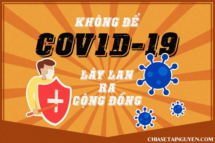 tranh cổ động phòng chống dịch covid-19