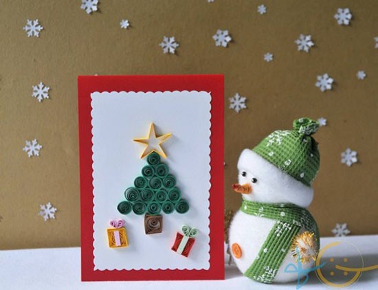 Cách làm thiệp Giáng Sinh trang trí thiệp Noel đơn giản mà đẹp