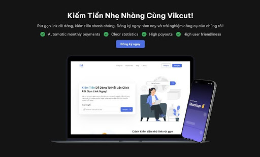 Vikcut - Web url shortener tốt nhất hiện nay (thống kê chi tiết)