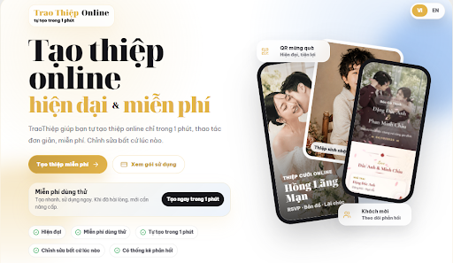 Tạo Thiệp Online Miễn Phí: Từ Thiệp Cưới, Sinh Nhật Đến Thiệp Chúc Mừng Chỉ Trong 2 Phút