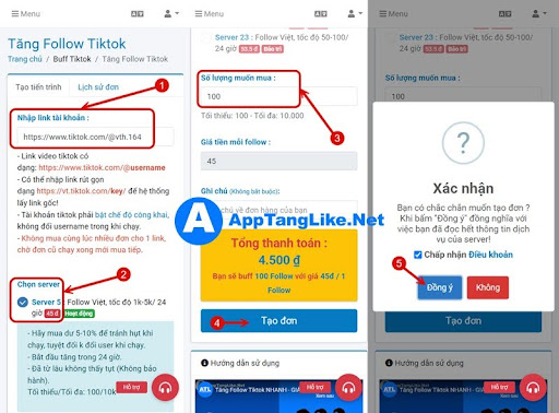 Mua Follow Tiktok Uy Tín, An Toàn Giá Rẻ tại AppTangLike