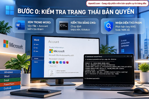 Sửa lỗi Product Activation Failed Word, Excel không gõ được chữ