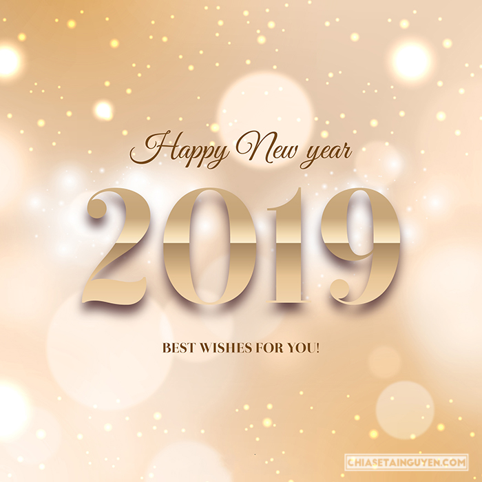 Free Vector Happy New Year 2019, background nền chúc mừng năm mới 2019 đẹp nhất