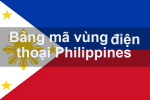 Bảng mã vùng điện thoại  Philippines, cách gọi điện đi Philippines