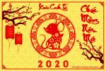 Chia sẻ PSD chúc mừng năm mới 2020 đẹp chào xuân Canh Tý
