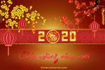 Bộ PSD banner, thiệp tết 2020, background năm mới 2020 tuyệt đẹp