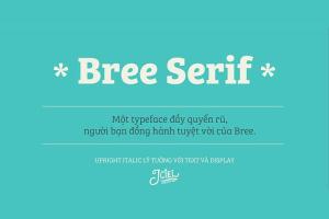 Font chữ Bree Serif Việt hóa