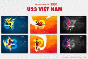 Chia sẻ banner U23 Việt Nam, bộ hình nền lịch bóng đá U23 VN năm 2020