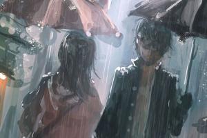Chủ đề: ảnh anime khóc dưới mưa