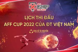 Chính thức Lịch thi đấu AFF Cup 2022 đội tuyển Việt Nam