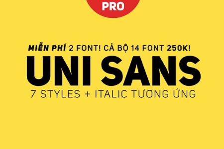 Bộ font chữ Uni Sans Việt hóa