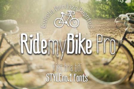 Font chữ viết tay Ride my Bike Việt hóa