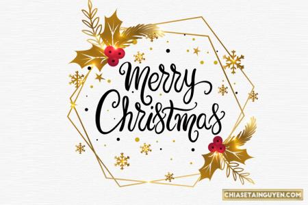 Vector giáng sinh FREE - Tải vector chữ Merry Christmas đẹp nhất