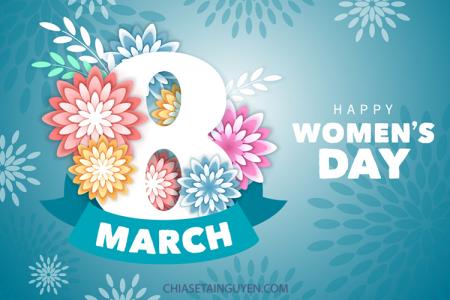 Free file vector ngày quốc tế phụ nữ 8/3 - Happy Womens Day Vector