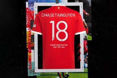 Chia sẻ font chữ Manchester United Việt hóa mùa giải 21/22