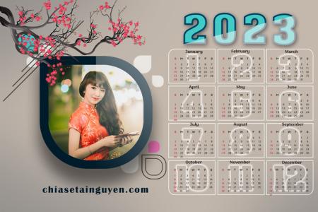 Chia sẻ file PSD lịch 2023 - Tải lịch 2023, lịch năm mới 2023 đẹp nhất