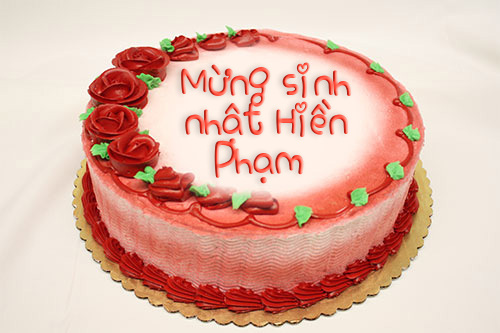 Ứng dụng viết chữ lên bánh sinh nhật trực tuyến Happy